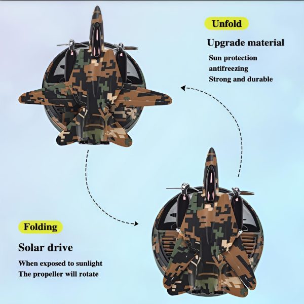 Solar Fighter Car Air Freshener Propeller, Rotate